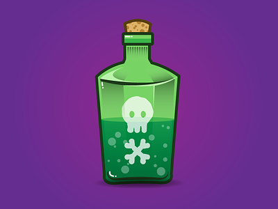 Sick Day daily green icon illustration illustrator monday poison purple sick