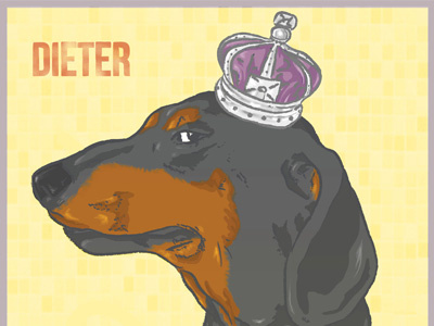 Dieter art digital dog illustration illustrator personal photoshop vector