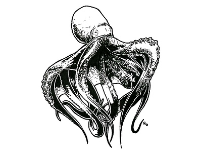 Inked Kingdom | Octopus alien illustration ink monster ocean octo octopi octopus sea