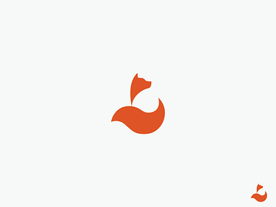 Fox animal fox logo mark