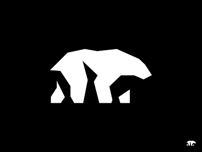 Polar bear bear free ice logo mark polar