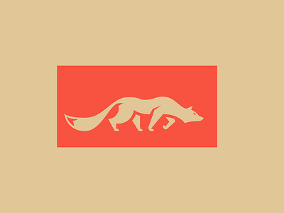 sneaky animal fox logo mark sneaky symbol