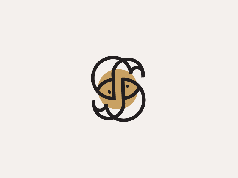 Sushi & Co letter s type typography fish co sushi
