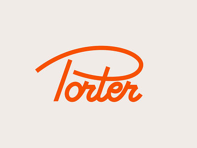 Porter bar beer lettering porter type typography