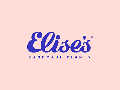 Elise's flora handmade lettering plant type typography