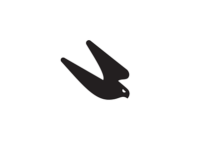 Falcon attack bird falcon fly hunting logo mark