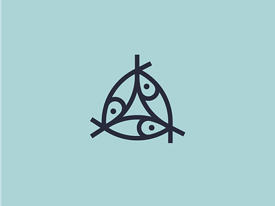 Triple Fish coatofarms fish heraldic infinity mark ocean sea symbol triple