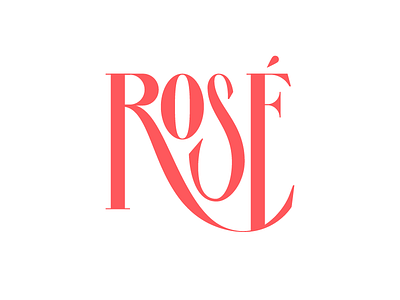 Rose letterform rose type typography wordmark