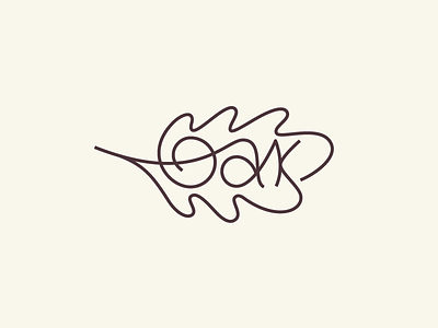 Oak furniture leaf lettering logo oak symbol tree type wood wormadk