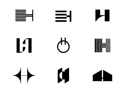 H h letter logo mark monogram symbol typography