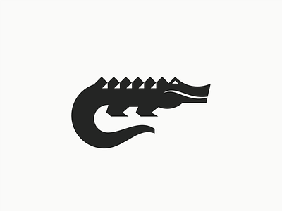 Alligator alligator animal crocodile logo mark