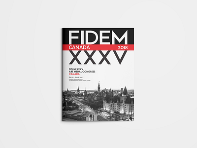 FIDEM CANADA XXXV 2018 Brochure Design brochure brochure design cover art cover design design fidem minimalist design typography