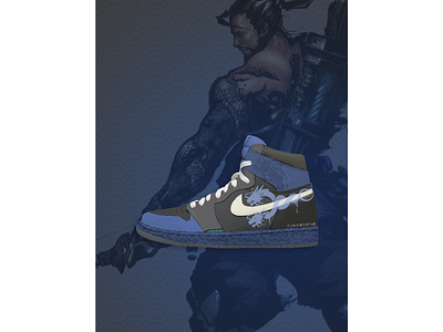 Air Jordan 1 High "Hanzo" Custom Design