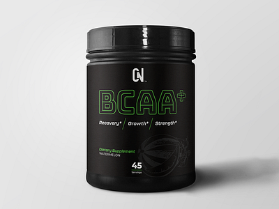 BCAA+ Supplement Label Design