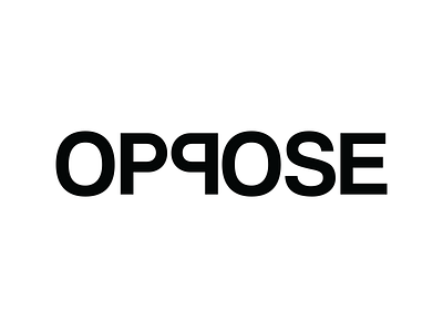 "Oppose" Simplified blackandwhite design expressive typography minimal minimalist minimalist design type art typography