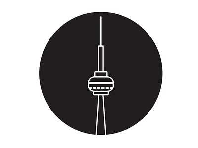 Toronto | "CN Tower" Simplified 6ix blackandwhite canada cn tower design icon illustration logo minimal minimalist minimalist design the6 toronto vector