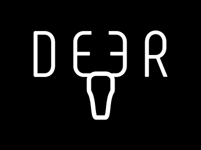 "Deer" Simplified blackandwhite bucks design expressive typography illustration logo milwaukee minimal minimalist minimalist design nba type art typography