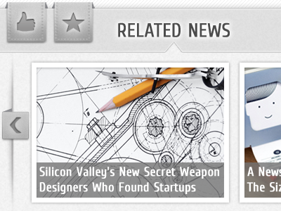 Related news application css3 html5 news news aggregator related social ui web app