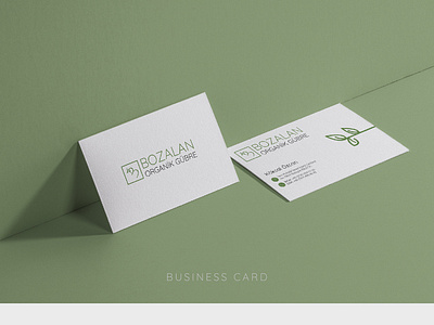 BOZALAN ORGANIC FERTILIZER / Business Card Design branding branding designer branding identity business card coporate minimal organic