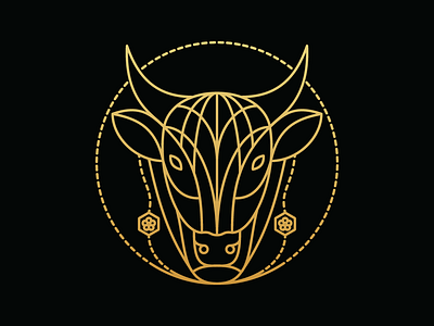 Logo for a premium beef brand aplikasi desain identitas ikon ilustrasi logo merek minimal monoline vektor