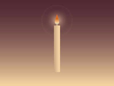 Candle art candle color design flat gradient illustration november