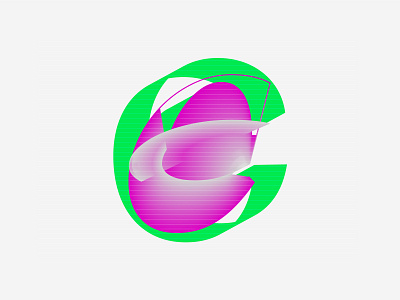 36 days of type C 36daysoftype color deconstruction gradient typography