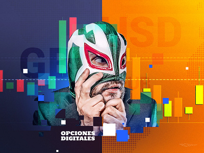 Trader Digitales analytics branding character design fintech illustration options photoshop trading web design web illustration