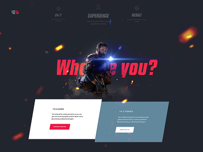 Proposition to making decision 🤔 gaming interactive landing page web web design