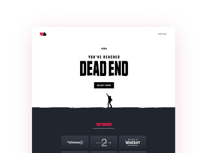 404 Dead End 404 404 error page gaming madeontilda sum web design wip work in progress zombie