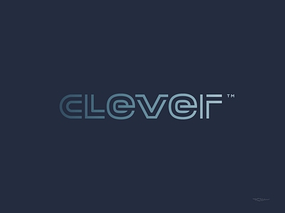 Clever™ branding logo stripe striped sum vector