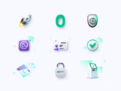 Amaiz 3D icons 3d 3d max 3dsmax fintech icon icon set landing page sum ui web wip workinprogress