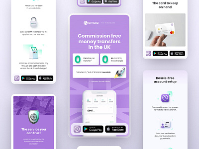 Amaiz bank landing page bank fintech landing page madeontilda sum tilda web web design