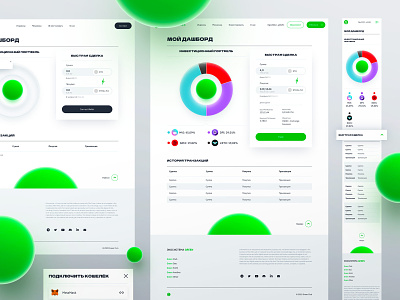 🟢 Green Indexes Dashboard crypto dashboard figma fintech interactive sum ui design web web design wip work in progress workinprogress