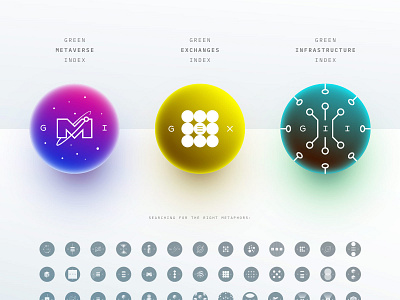 🟢 Green Indexes Icons crypto crypto index icons sum ui vector web