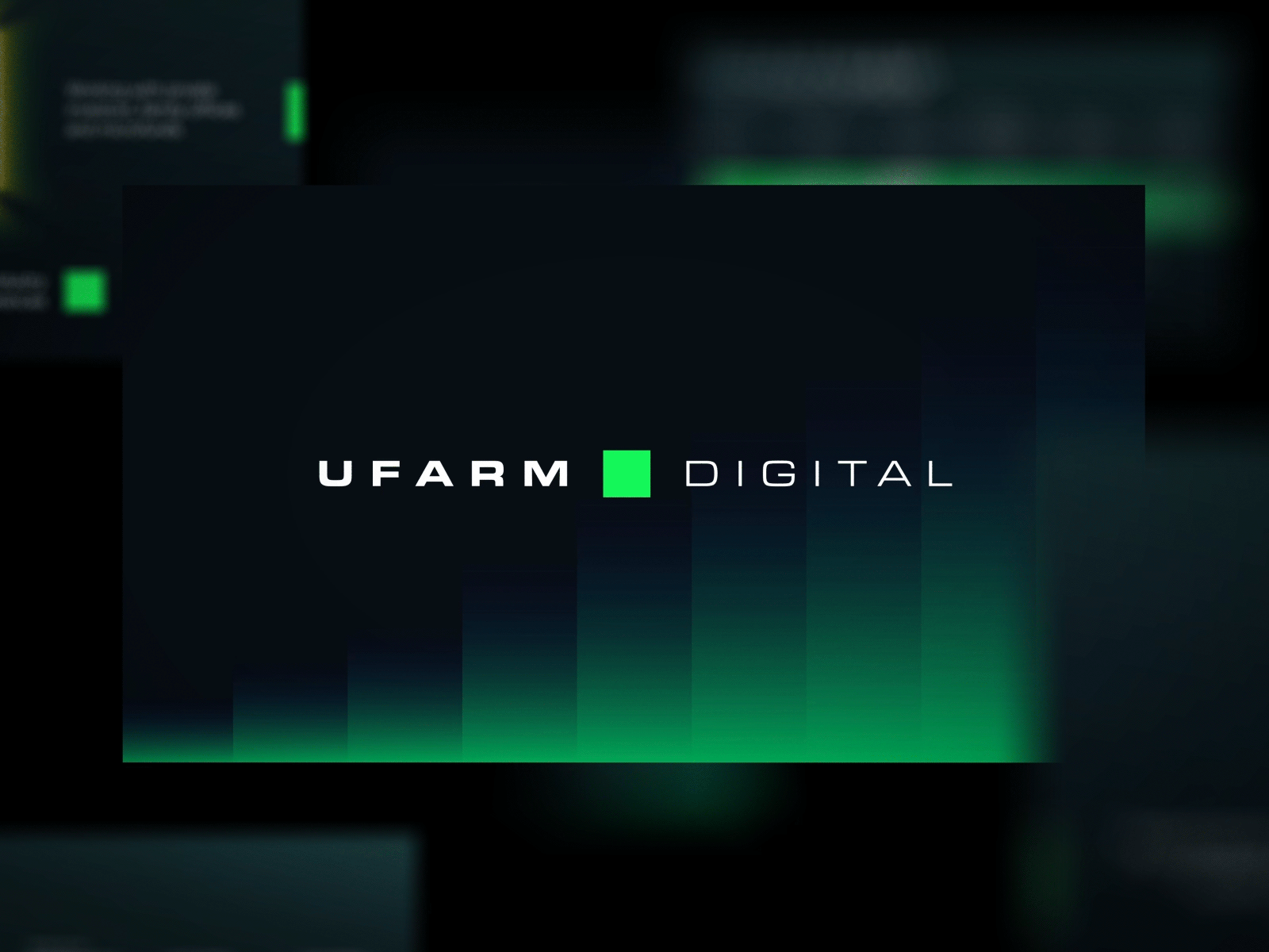 Pitch deck cover branding crypto digital fintech keynote pitch deck startup sum ufarm