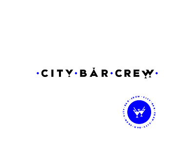 • City • Bar • Crew • bar bartender branding events lettering logo stamp design vector wip work in progress