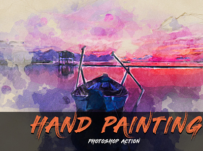 Hand Painting Photoshop Action action actions art artistic artwork atn canvas photo manipulation photoshop action wall art watercolor watercolor art watercolor painting