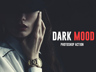 Dark Mood Photoshop Action action actions artistic atn color correction dark dark light design photo manipulation photoshop action