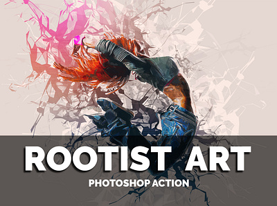 Rootist Art Photoshop Action abstract action actions art artistic artwork canvas color correction photo manipulation photoshop action