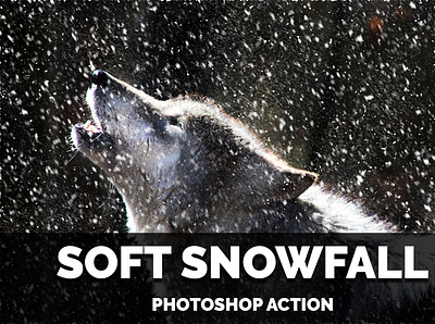 Soft Snowfall Photoshop Action abstract action actions artwork christmas photo manipulation photoshop action snow