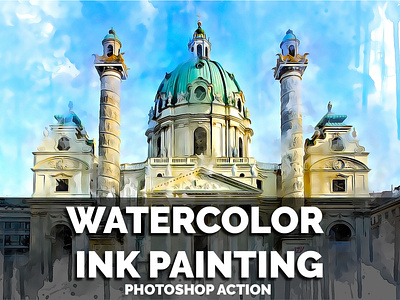 Watercolor Ink Painting Photoshop Action