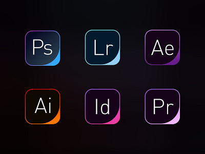 6 Adobe apps adobe concept logo logodesign software