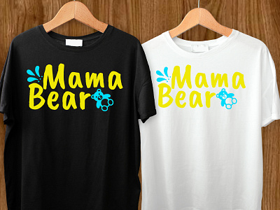 Mama bear Tshirt design. branding design type typography vector