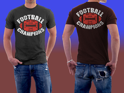Football  Champions tshirt design