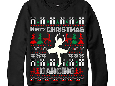 Ugly Christmas Sweater Dancing Design branding design dribble invite fireworks logo memorial day patriotic softball typography vector