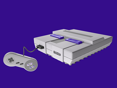 Super Nintendo 3dmodel 3dmodeling c4d cinema4d