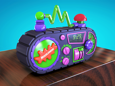 Nickelodeon Time Blaster AM/FM Alarm  Clock