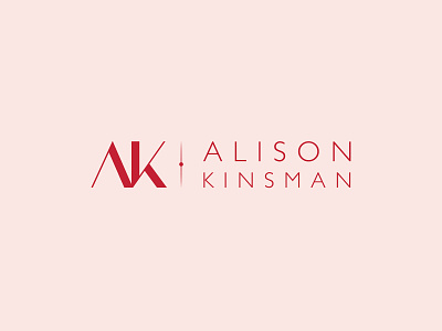 Alison Kinsman Logo branding logo monogram
