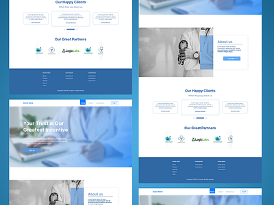 Doctor website home page UI graphic design homepage landingpage ui uidesign uiux