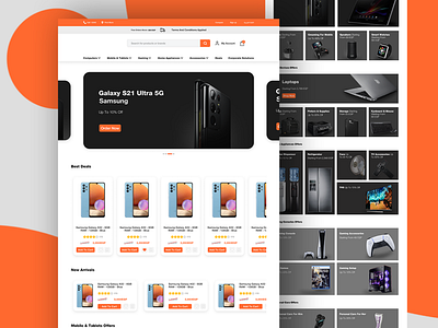 Ecommerce Website home page